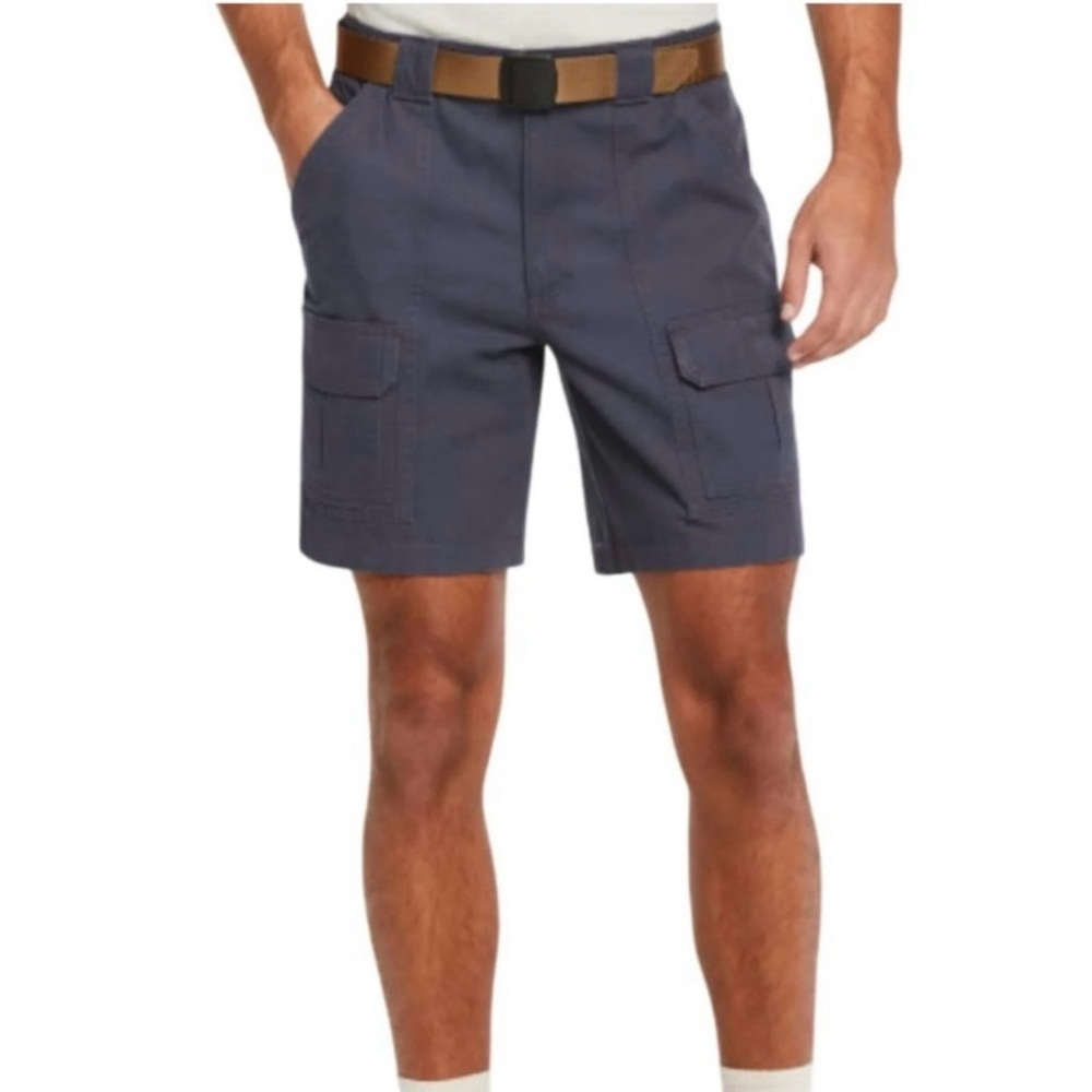 Savane Blue 8” Cargo Twill Hiking Shorts Size Waist 34